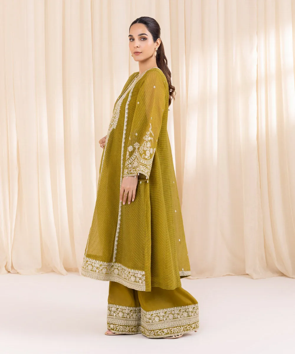 3 Piece - Embroidered Karandi Suit