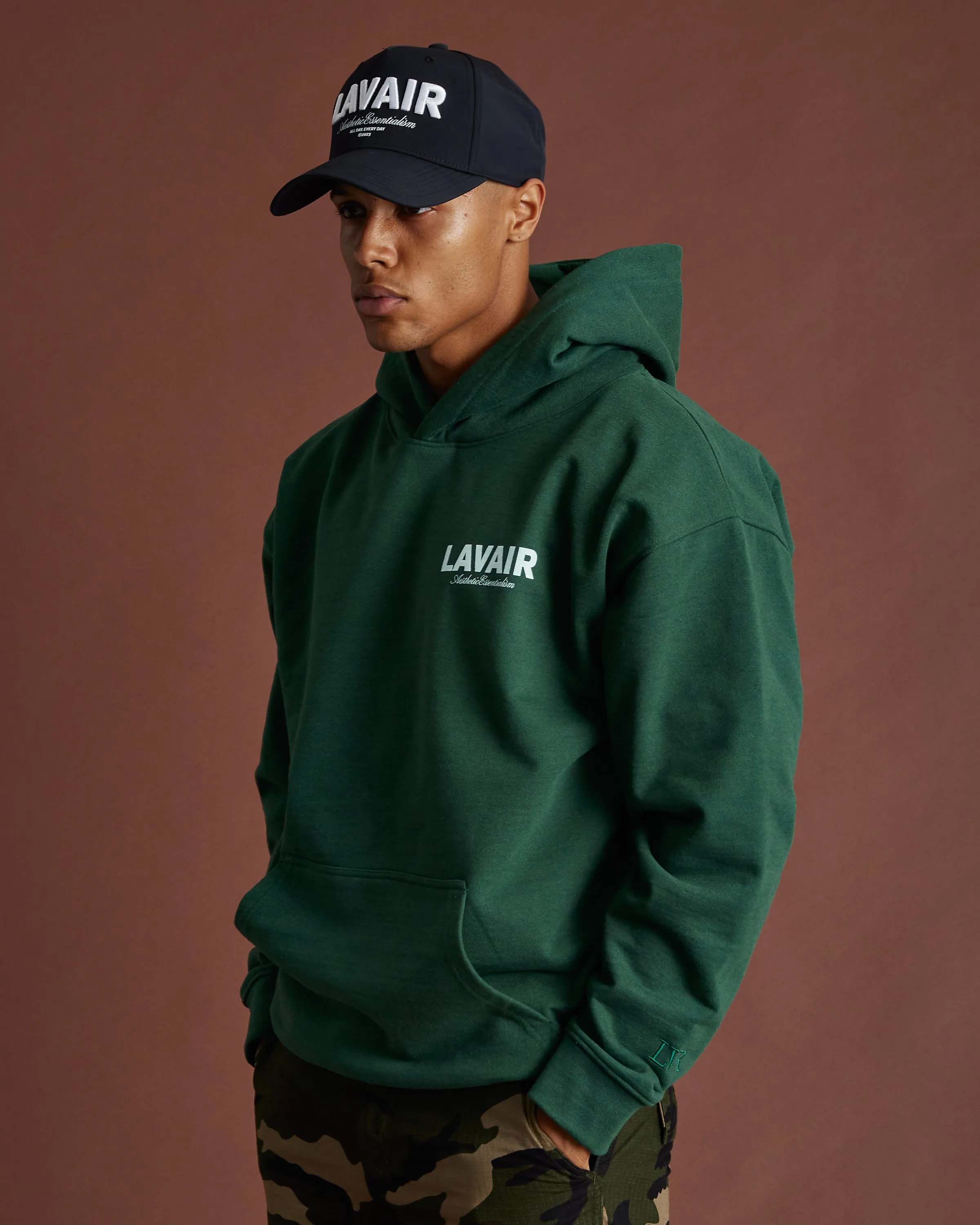 Aesthetic Essentialism Hood Forest Green