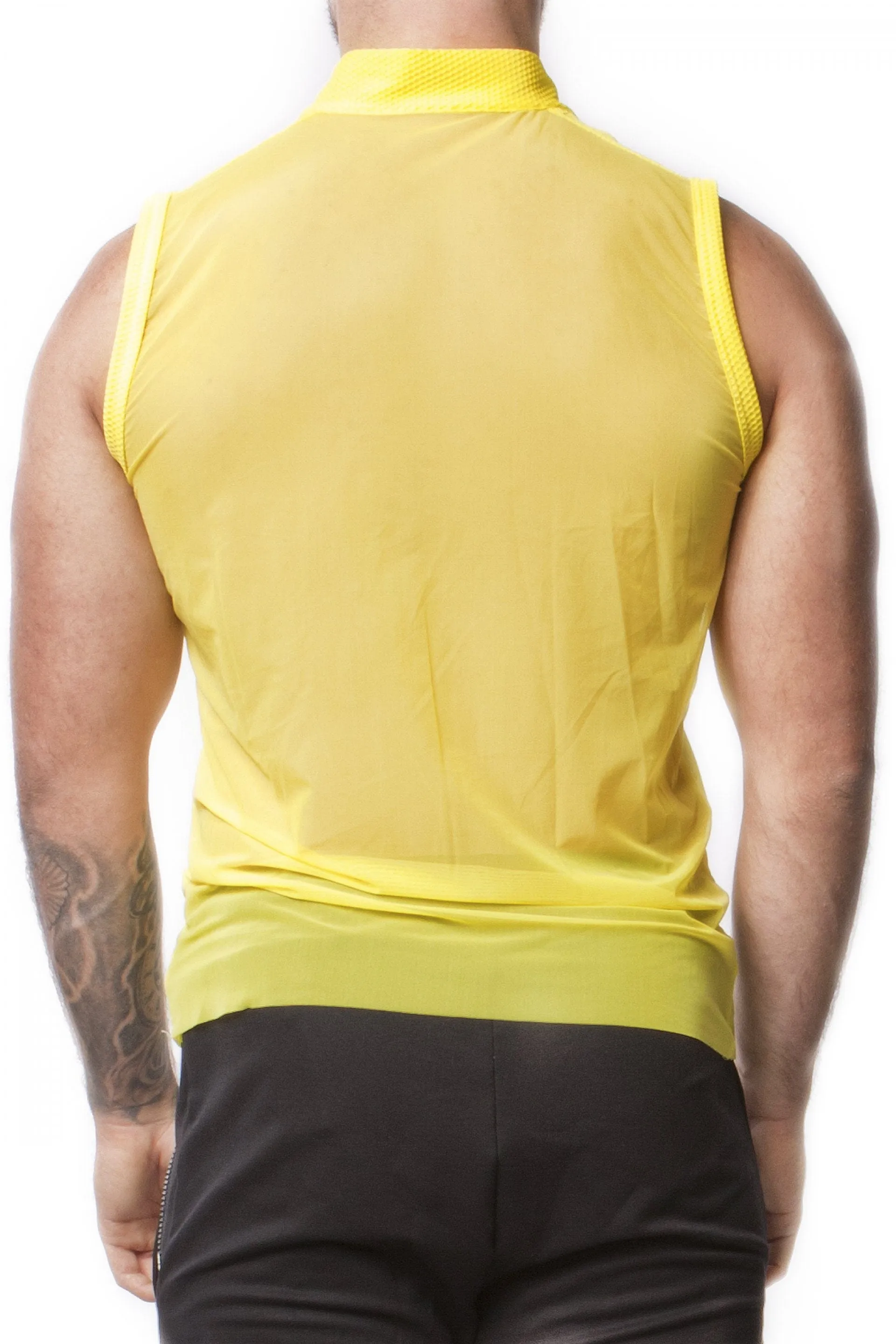 ALEXANDER COBB SLEEVELESS TRANSPARENT YELLOW