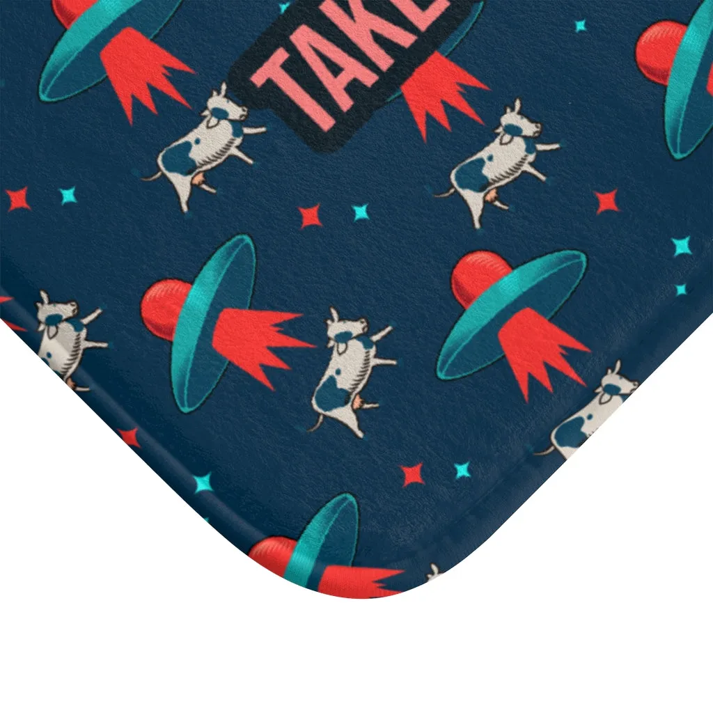 Aliens & Cows Bath Mat Home Accents