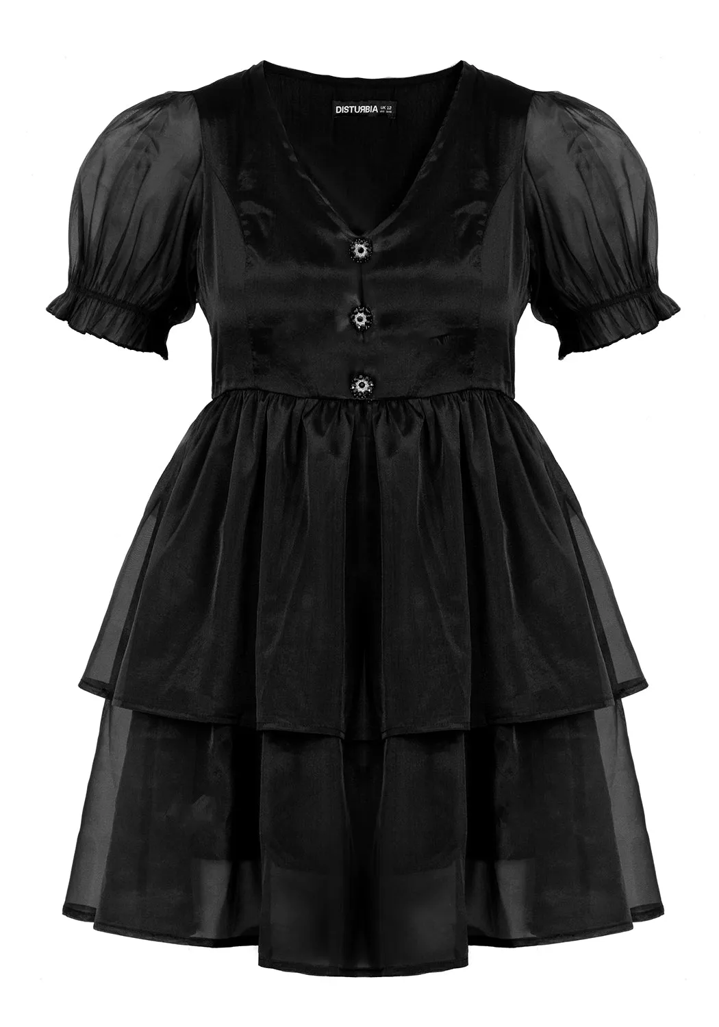 Andie Puff Sleeve Organza Dress