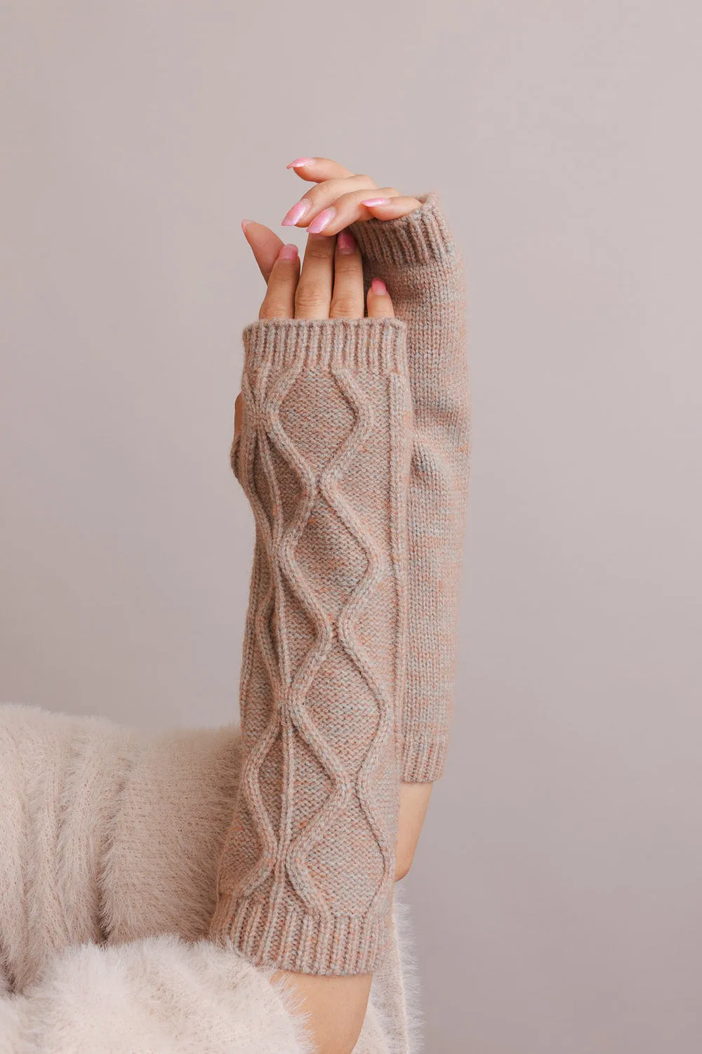 Aran Soft Knitted Arm Warmer