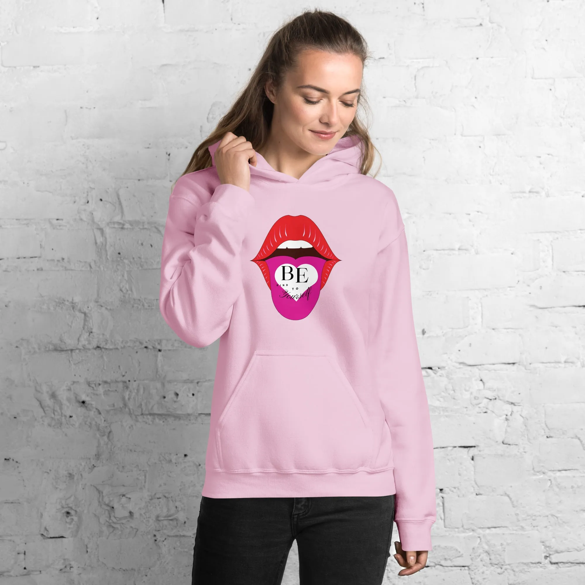 Art Letter Graphic Hoodiet - Womens Trendy Streetwear Hoodie, Casual Autumn Hoodie - Stylish Art Top for Women