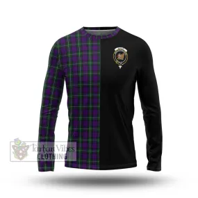 Baillie Highland Society Tartan Long Sleeve T-Shirt with Family Crest and Half Of Me Style