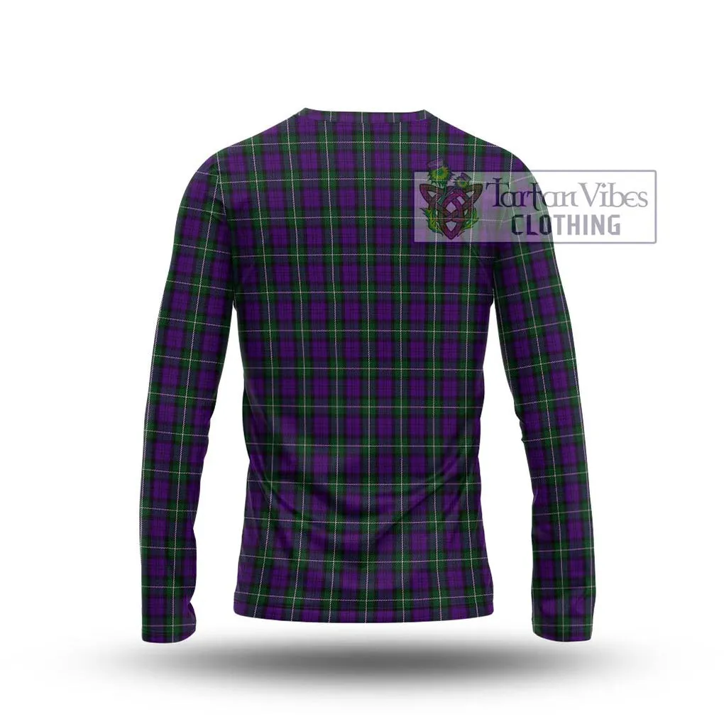 Baillie Highland Society Tartan Long Sleeve T-Shirt with Family Crest DNA In Me Style