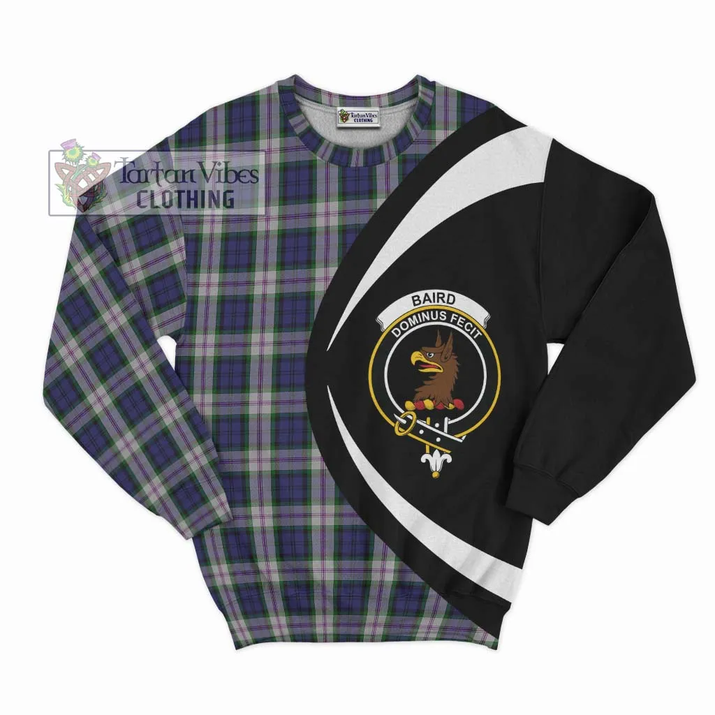 Baird Dress Tartan Sweatshirt with Family Crest Circle Style