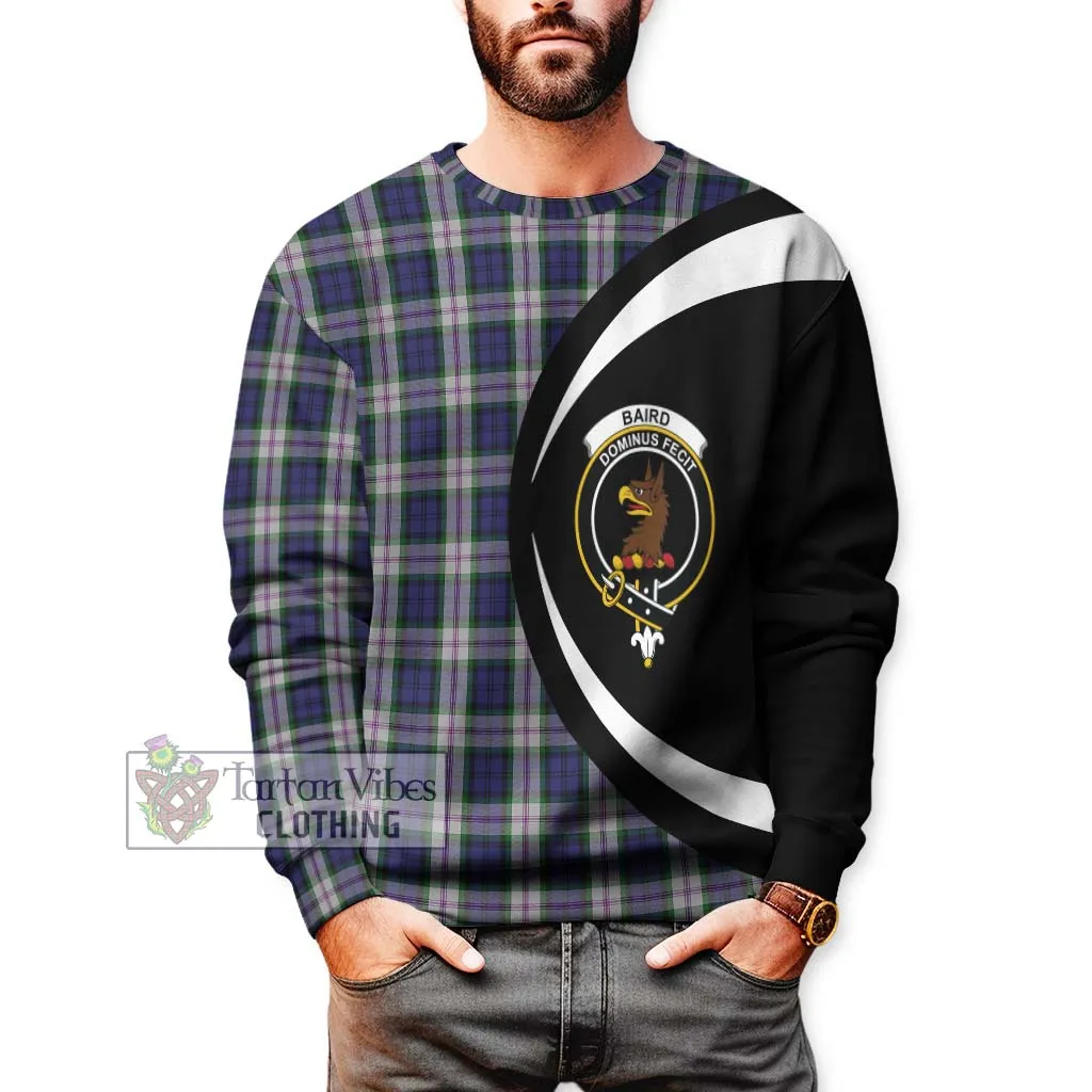 Baird Dress Tartan Sweatshirt with Family Crest Circle Style