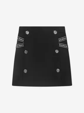 Balmain Girls Milano Skirt in Black