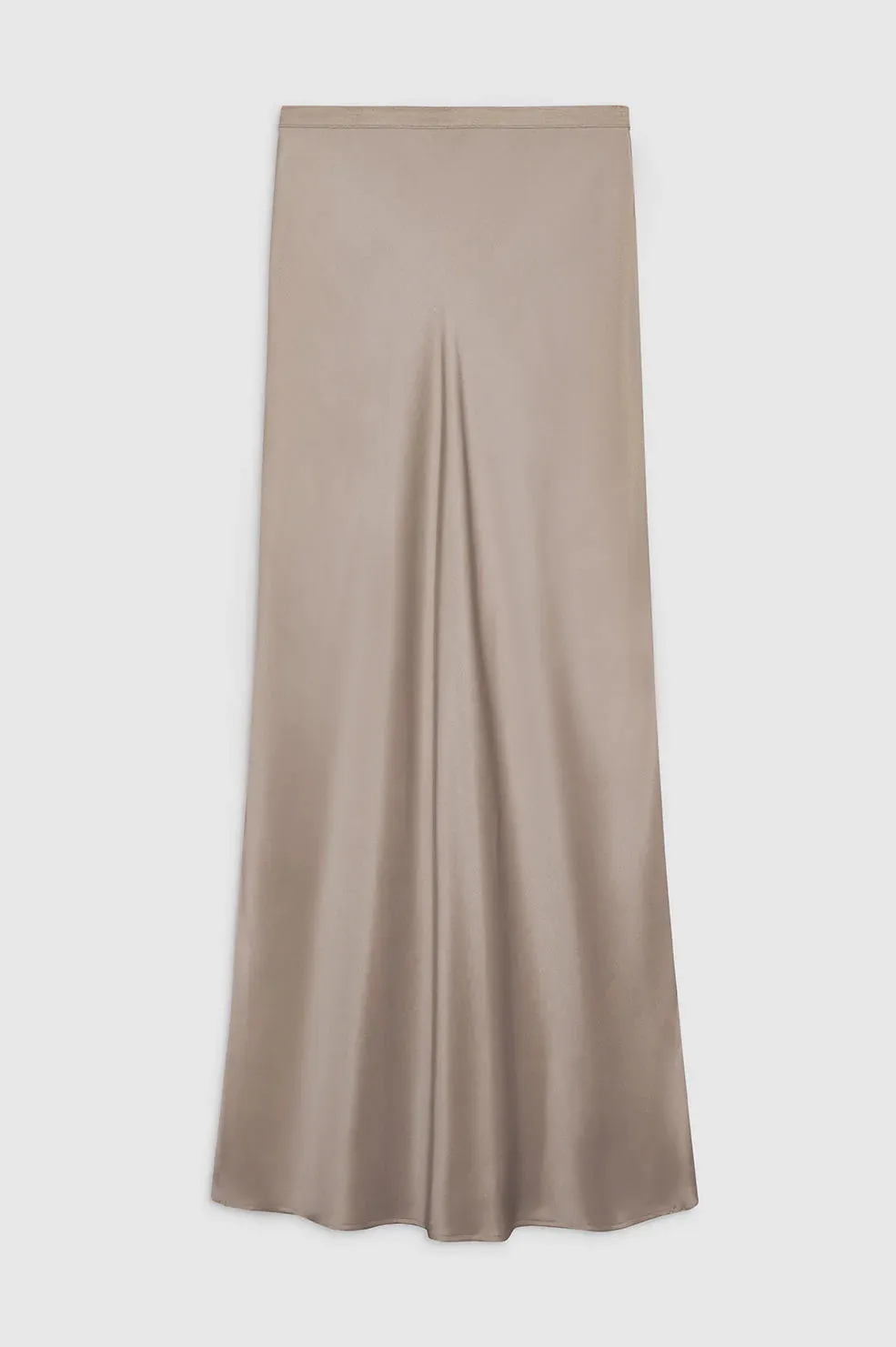 Bar Silk Maxi Skirt - Taupe