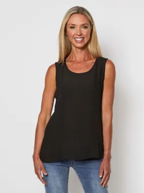 Basic Cotton Camisole - Black