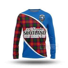 Belshes (Belsches) Family Crest Tartan Long Sleeve T-Shirt Celebrate Saint Andrew's Day in Style