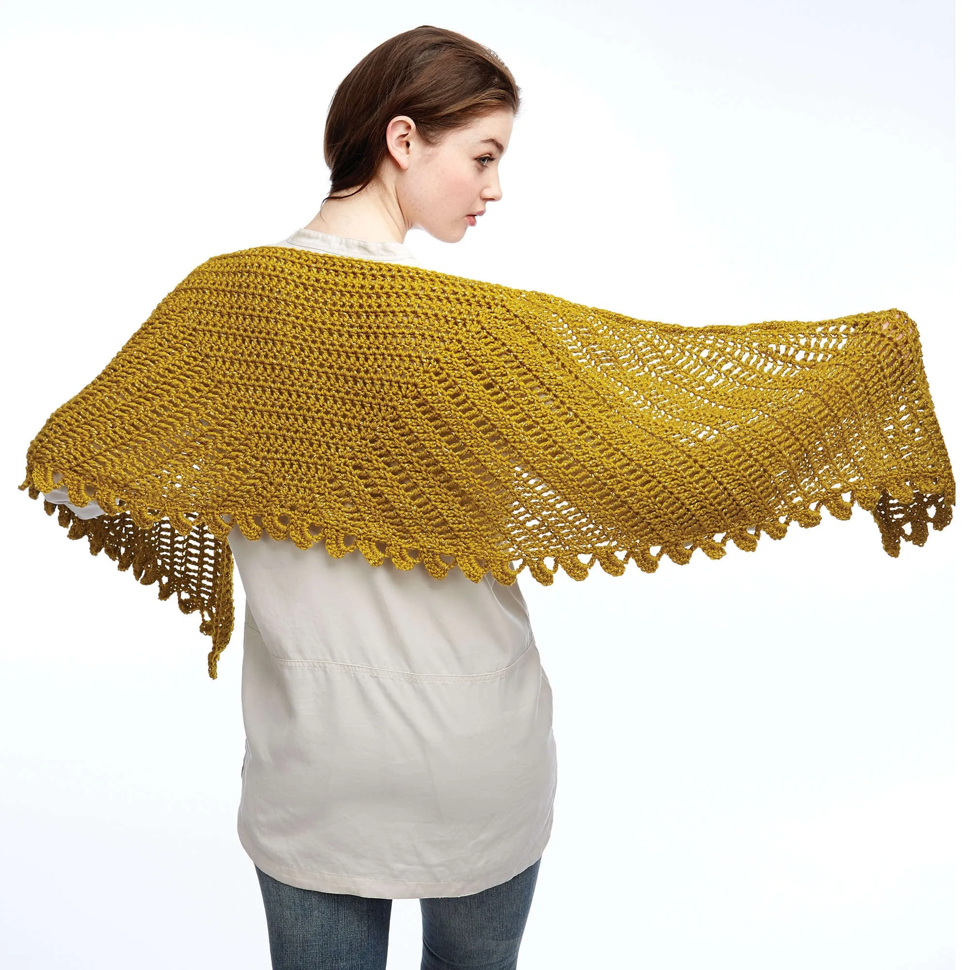 Bernat Crochet Slice Of Nice Shawl