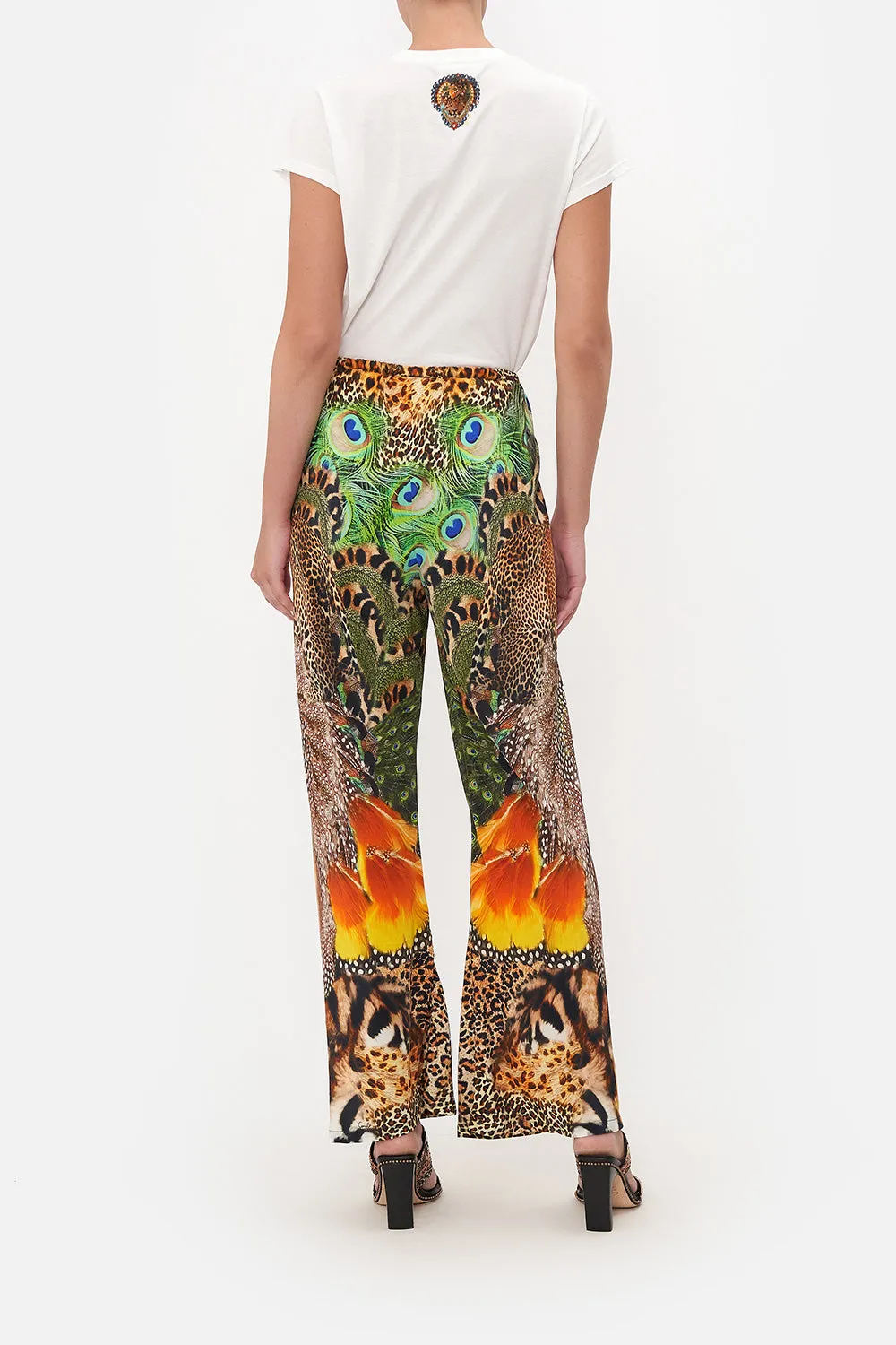 BIAS CUT DRAWSTRING PANT SURREALIST XANADU