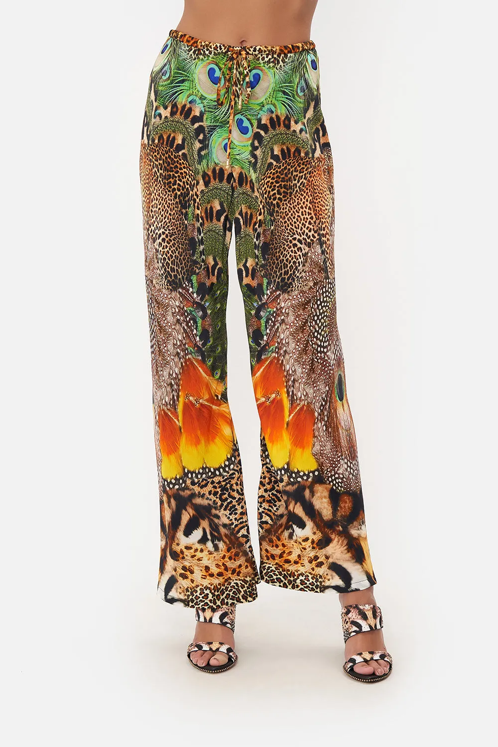 BIAS CUT DRAWSTRING PANT SURREALIST XANADU