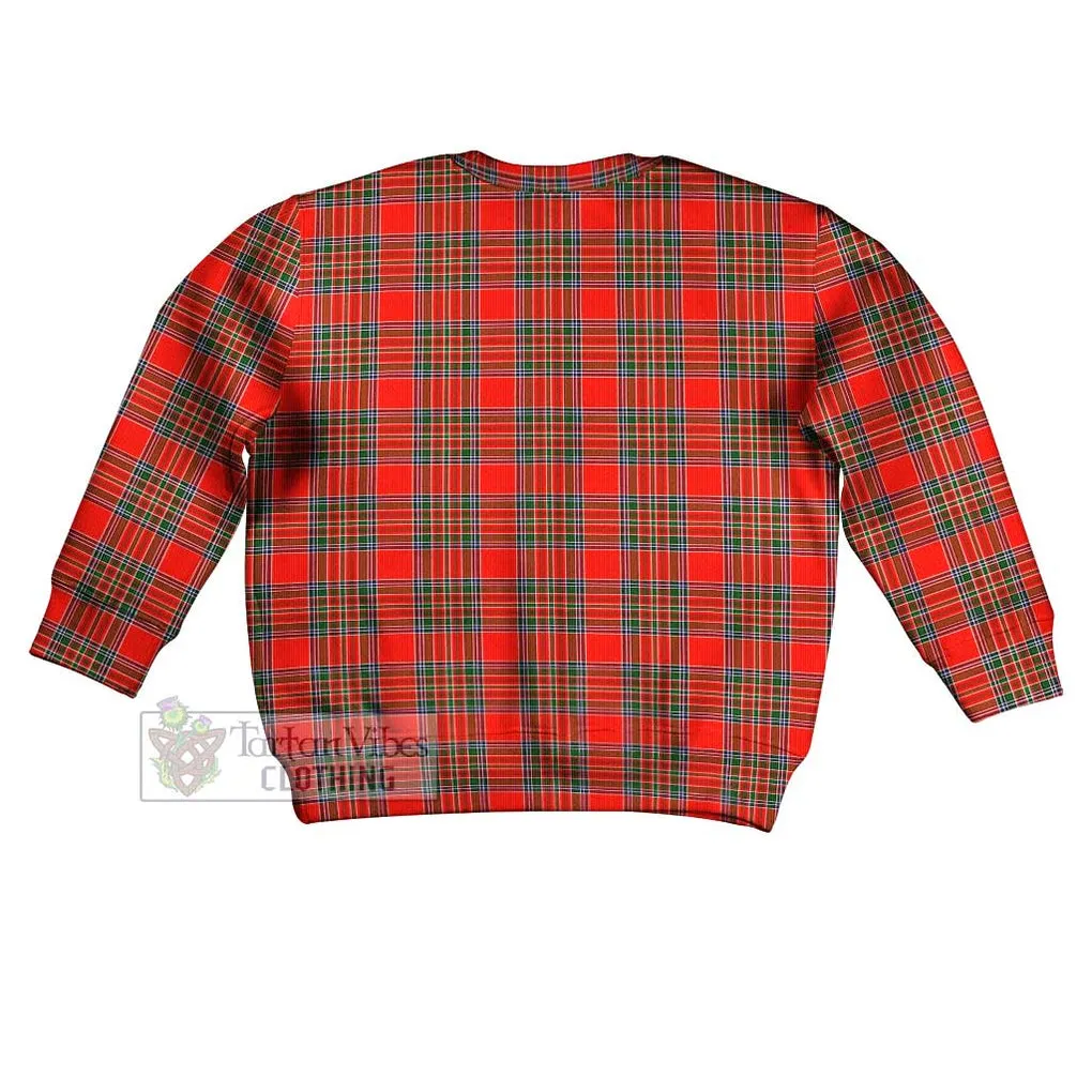 Binning Tartan Kid Ugly Sweater with Family Crest