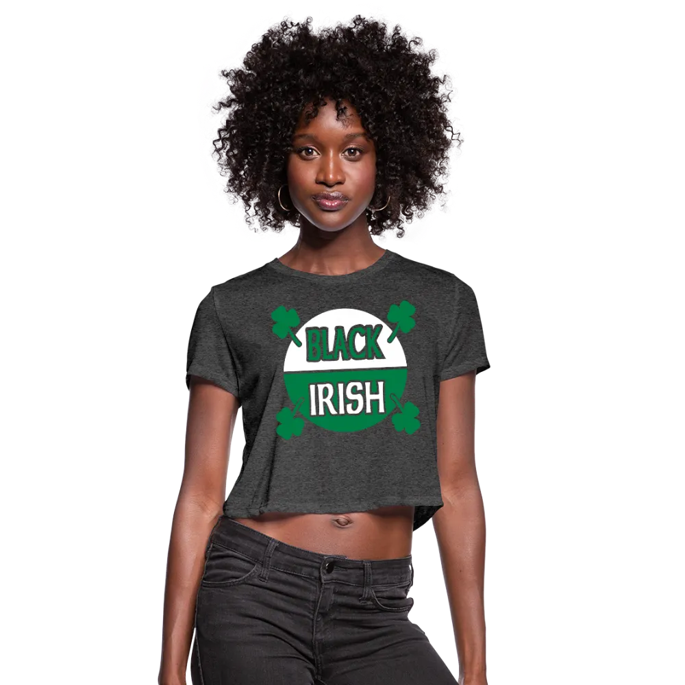 Black Irish Women's Cropped T-Shirt