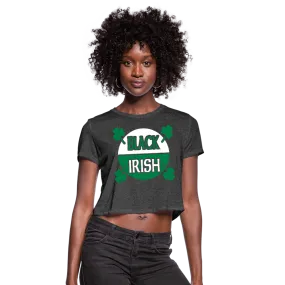 Black Irish Women's Cropped T-Shirt