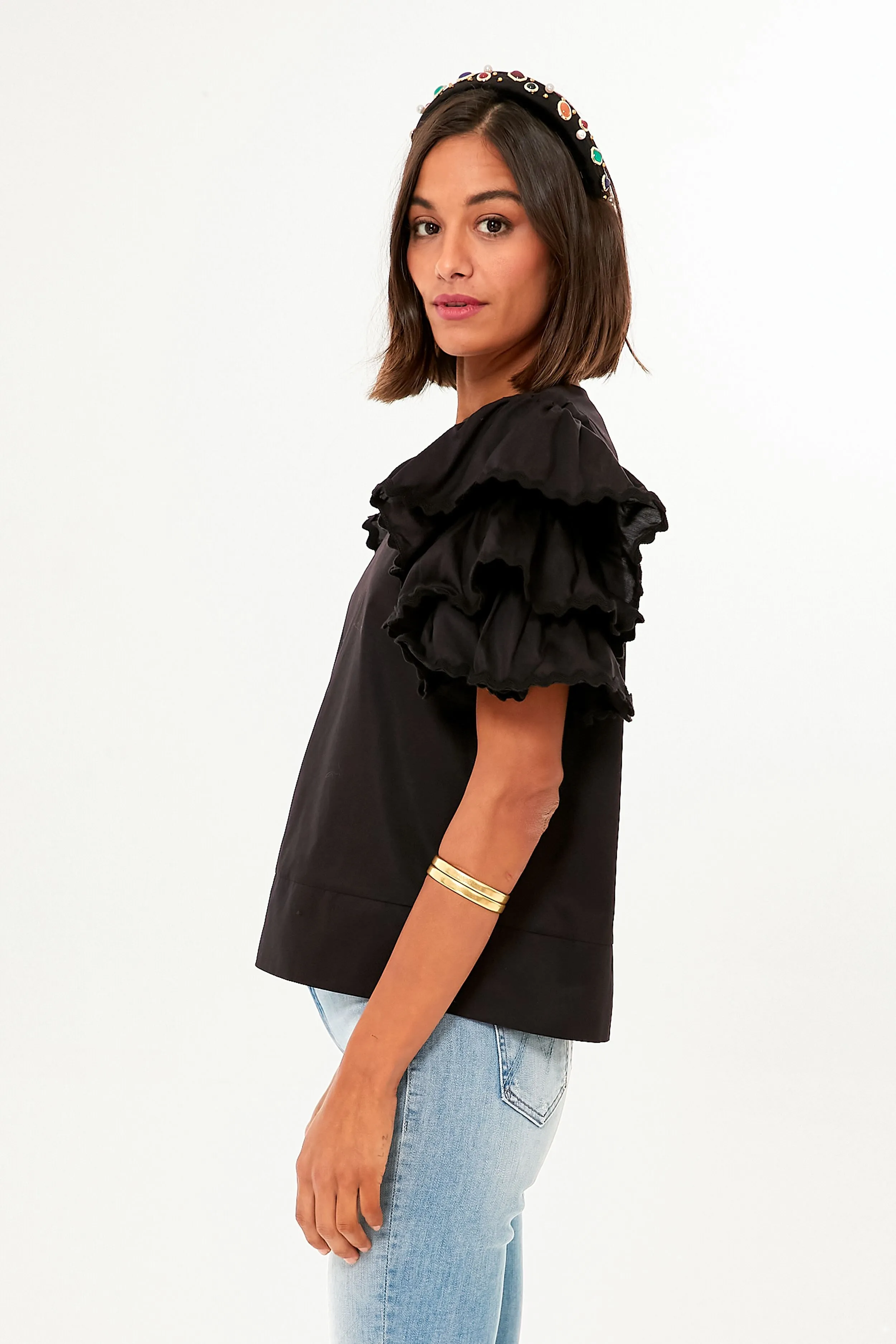 Black Juliette Blouse