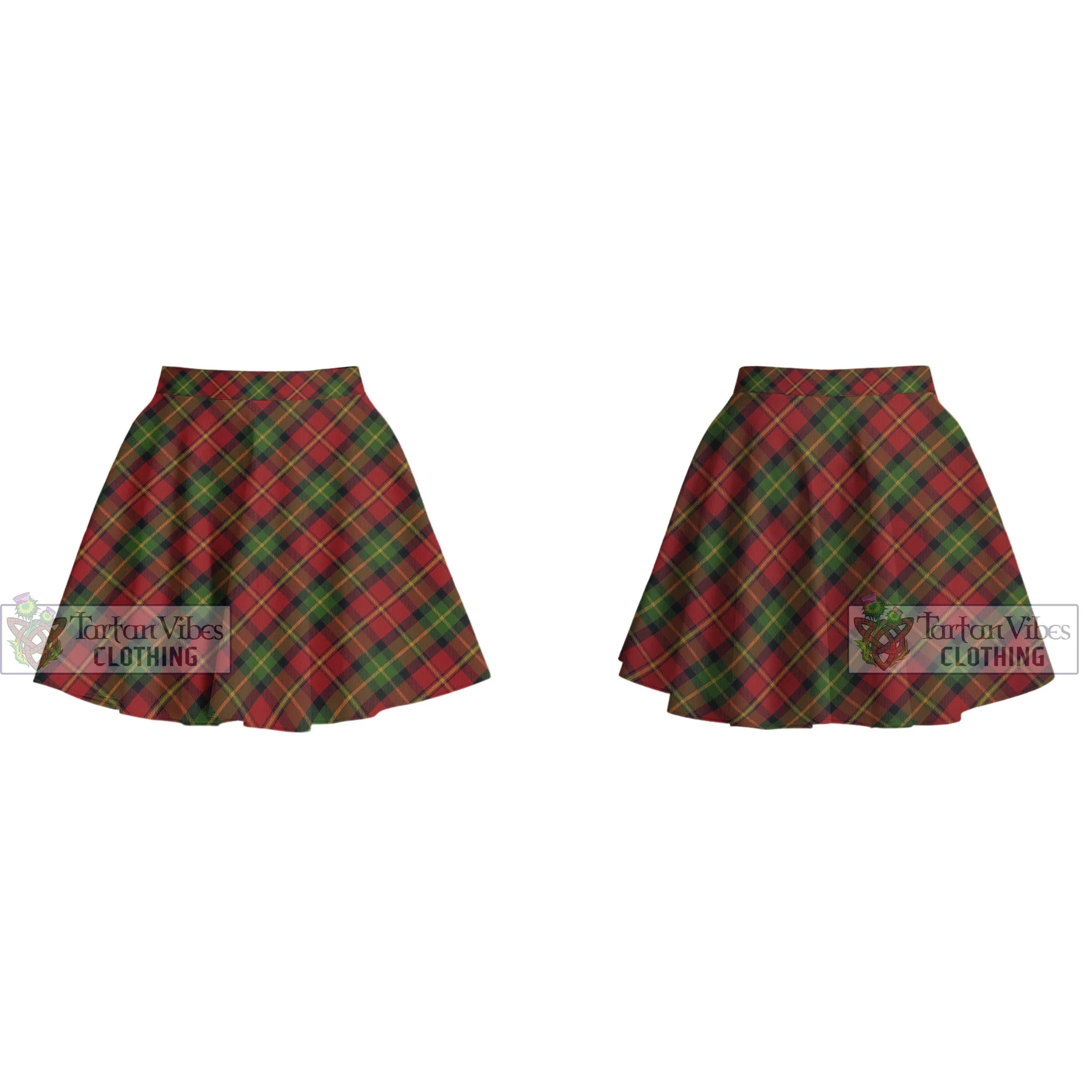 Blackstock Red Dress Tartan Women's Plated Mini Skirt