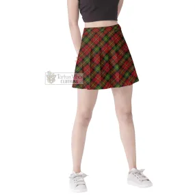 Blackstock Red Dress Tartan Women's Plated Mini Skirt