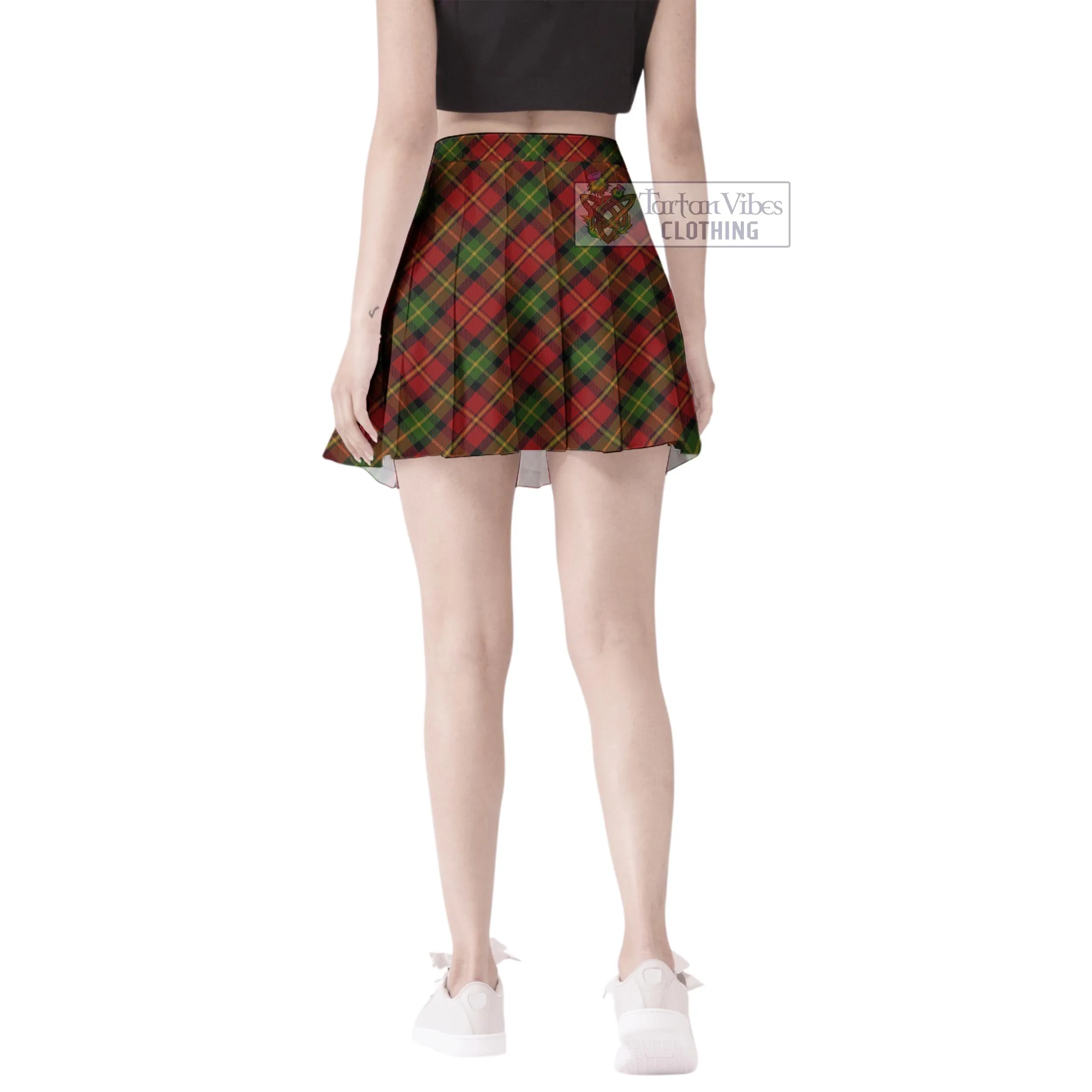 Blackstock Red Dress Tartan Women's Plated Mini Skirt