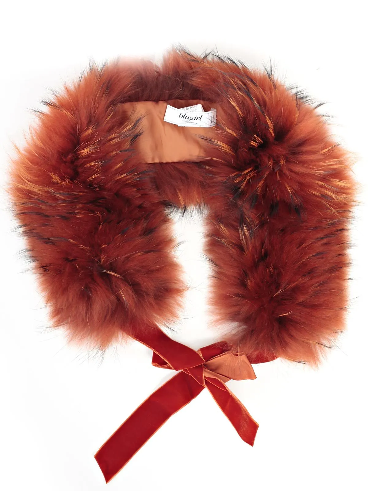 Blugirl Front Tie Fur Collar