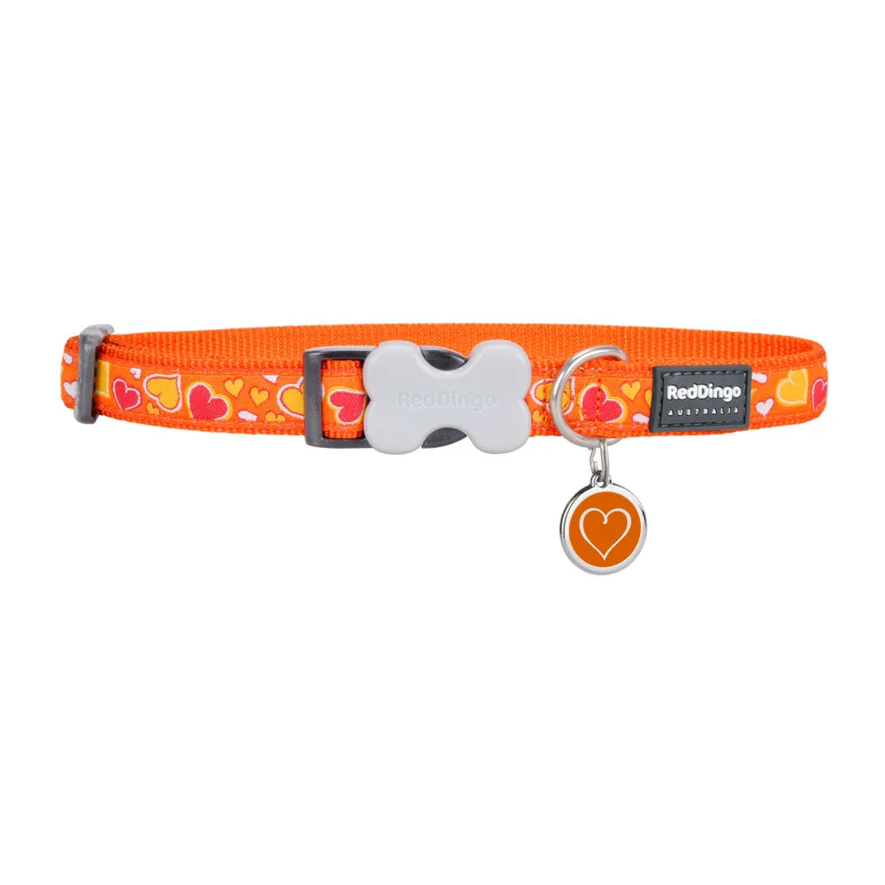 Breezy Love Orange Dog Collar