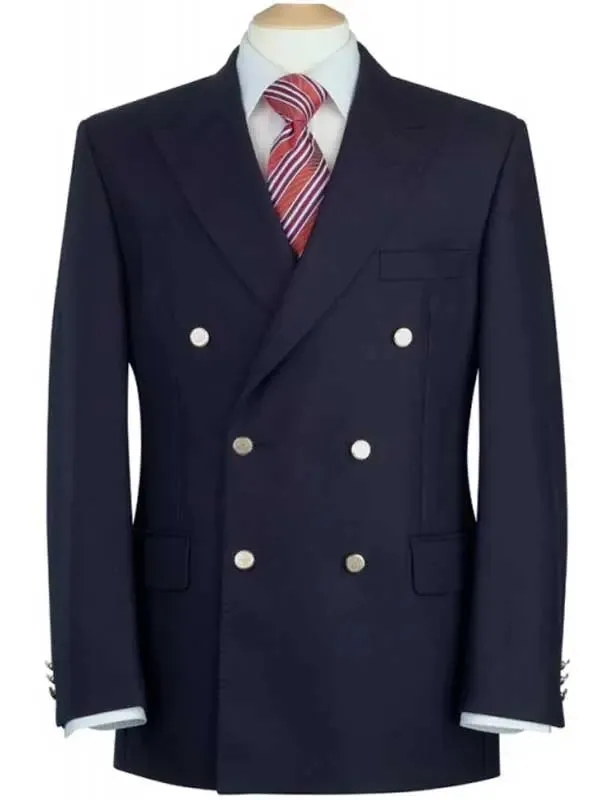 Brook Taverner Reigate Blazer - Navy Double Breasted