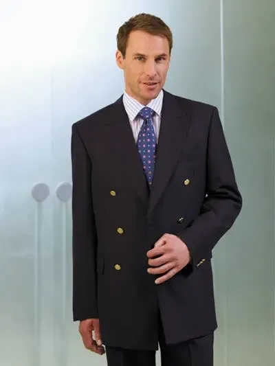 Brook Taverner Reigate Blazer - Navy Double Breasted