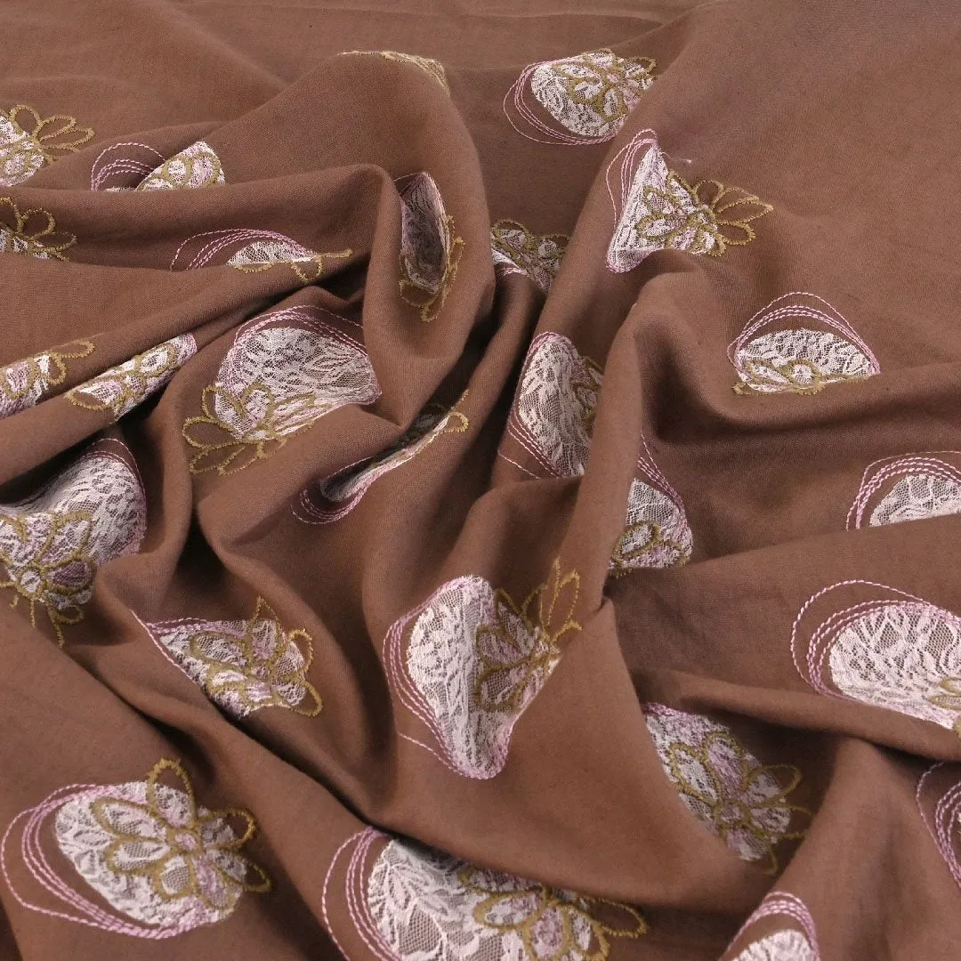 Brown Linen Fabric 99790