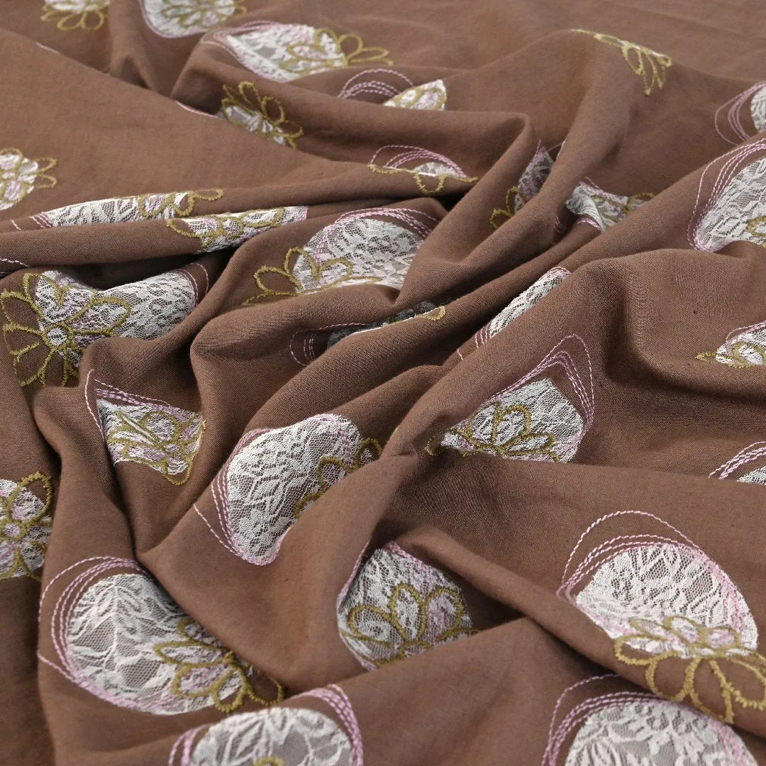 Brown Linen Fabric 99790