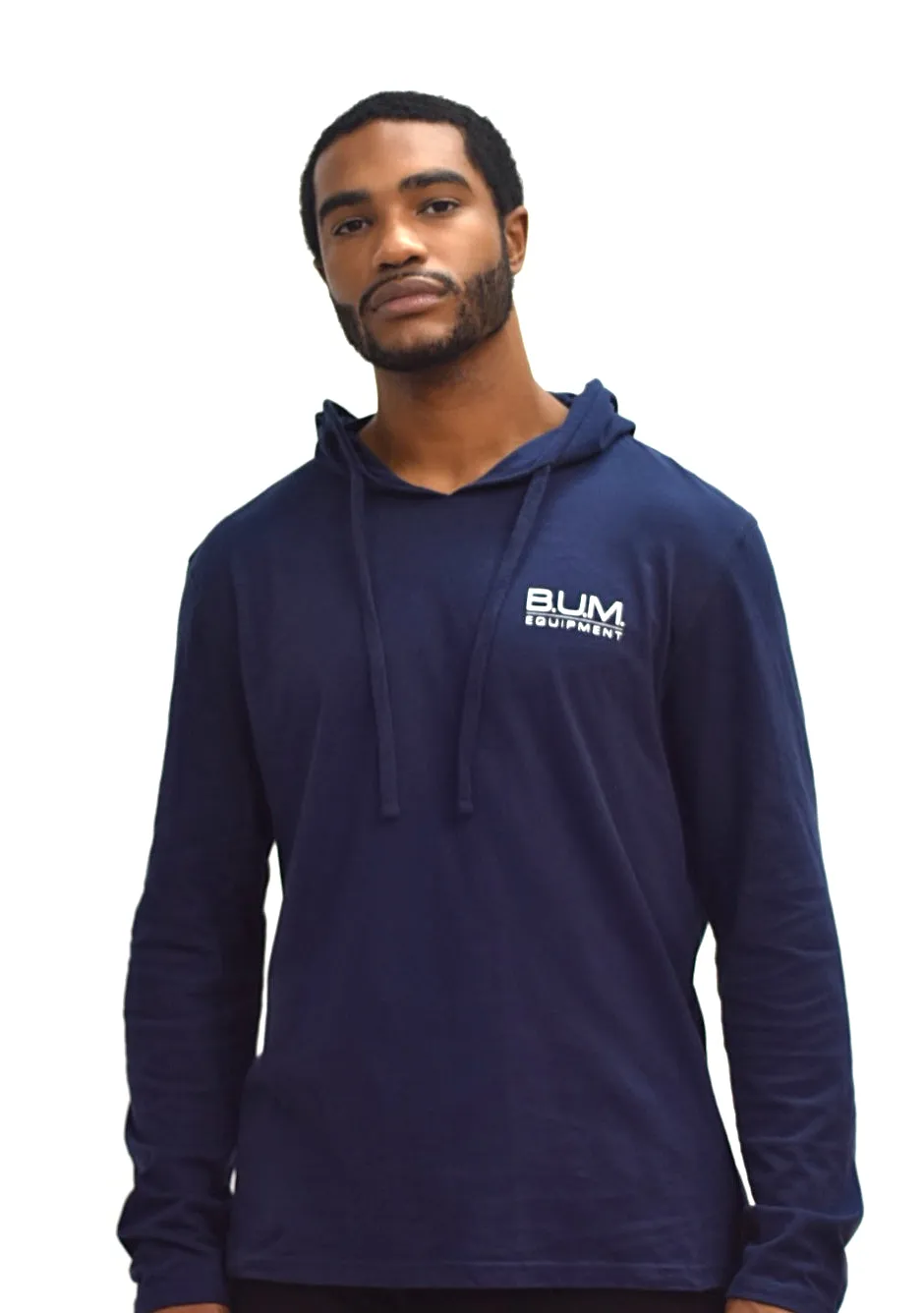 Brushed Jersey Hoodie B.U.M. - Navy