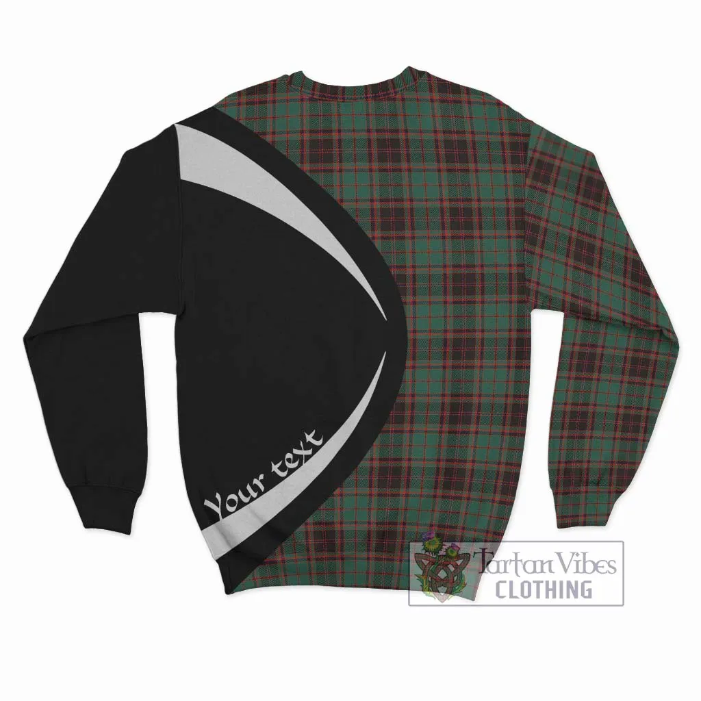 Buchan Ancient Tartan Sweatshirt with Family Crest Circle Style