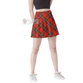 Butter Tartan Women's Plated Mini Skirt