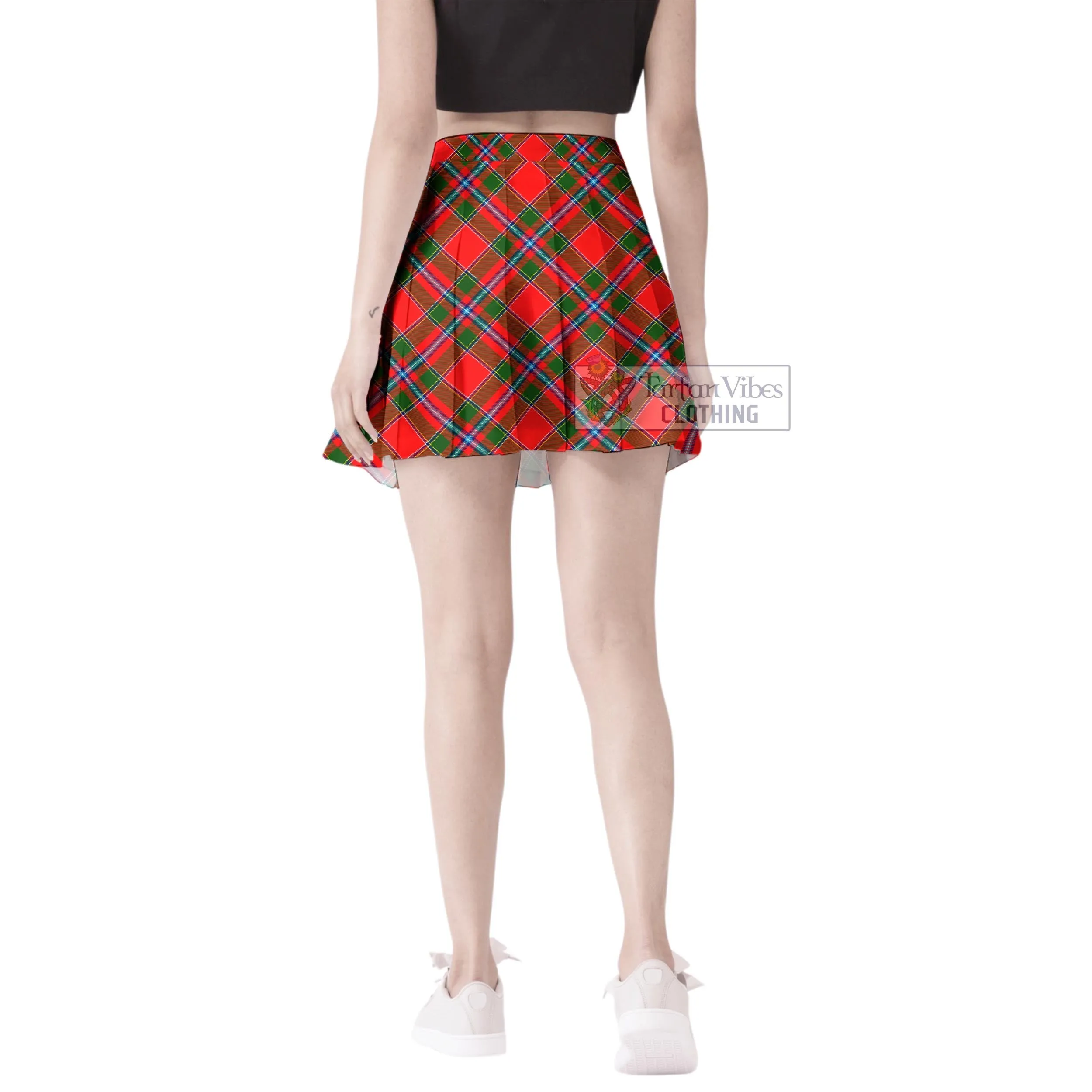 Butter Tartan Women's Plated Mini Skirt