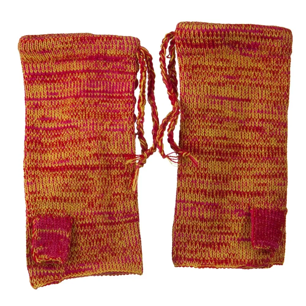 Button Accent Fingerless Arm Warmer