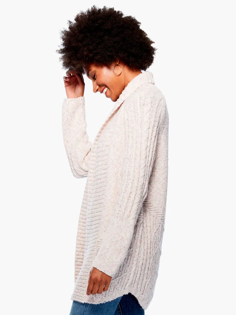 California Nights Cardigan in Shell