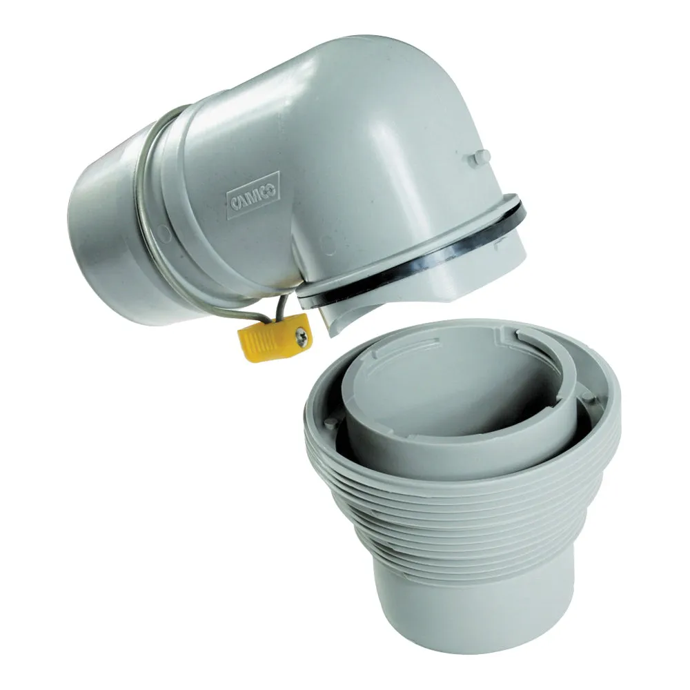 CAMCO Easy Slip 39144 Hose Adapter, Threaded, Gray