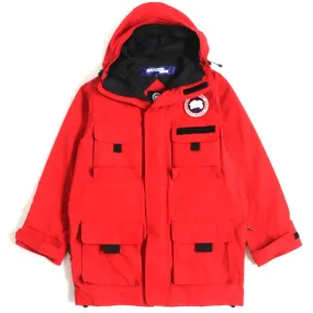 Canada Goose Logo Patch Zip Parka 4181MJW Red S/P