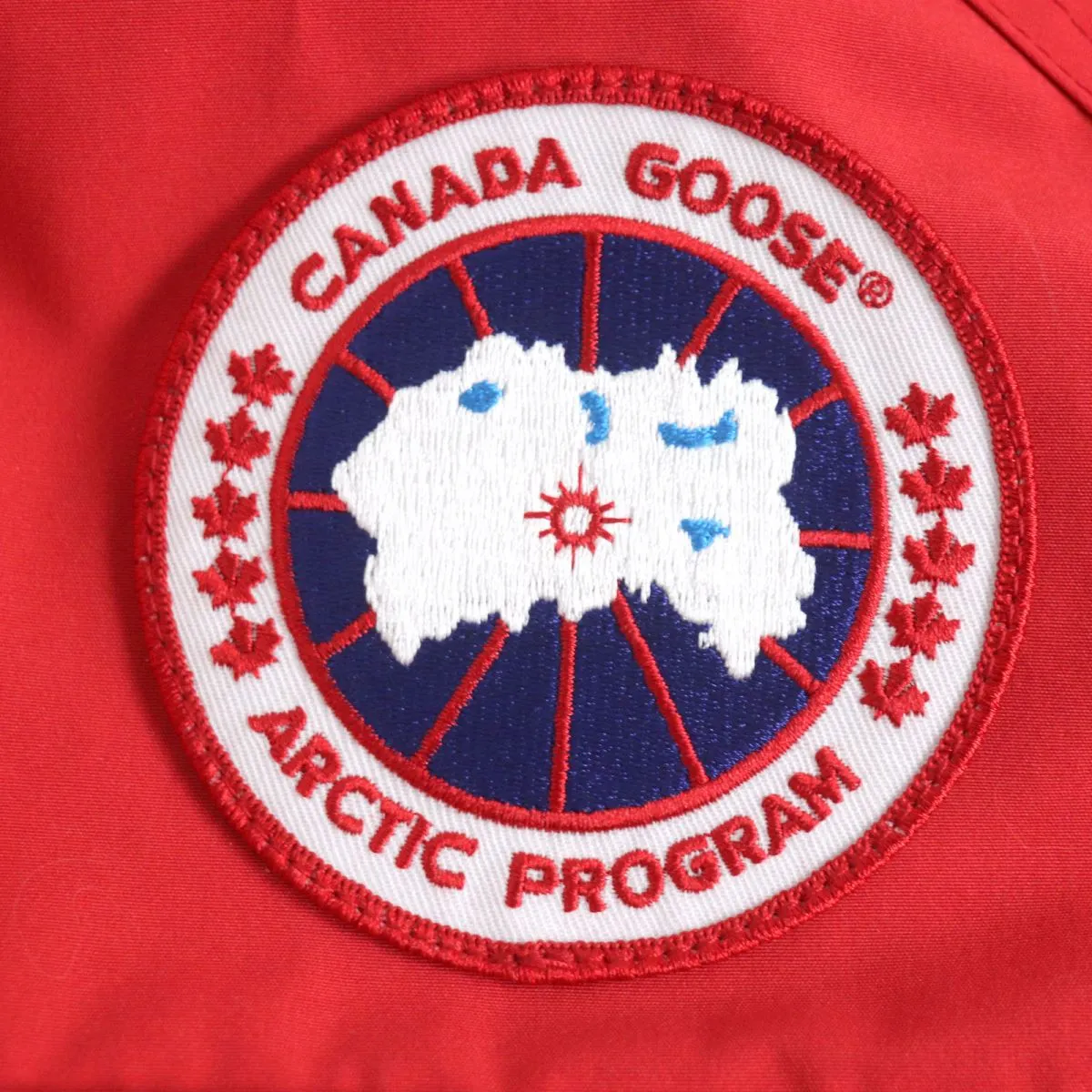 Canada Goose Logo Patch Zip Parka 4181MJW Red S/P