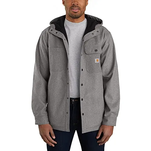 Carhartt 105022 Men's Rain Defender Relaxed Fit Heavyweight Hooded Shirt Jacket