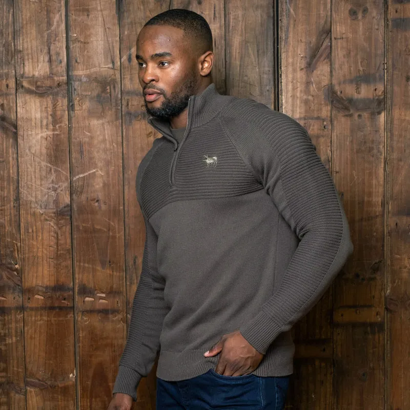 Ceres Quarter Zip Pullover Knit Fatigue