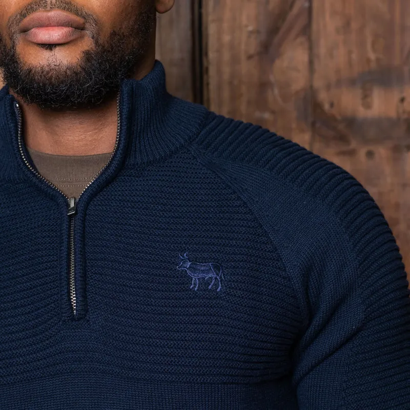 Ceres Quarter Zip Pullover Knit Midnight