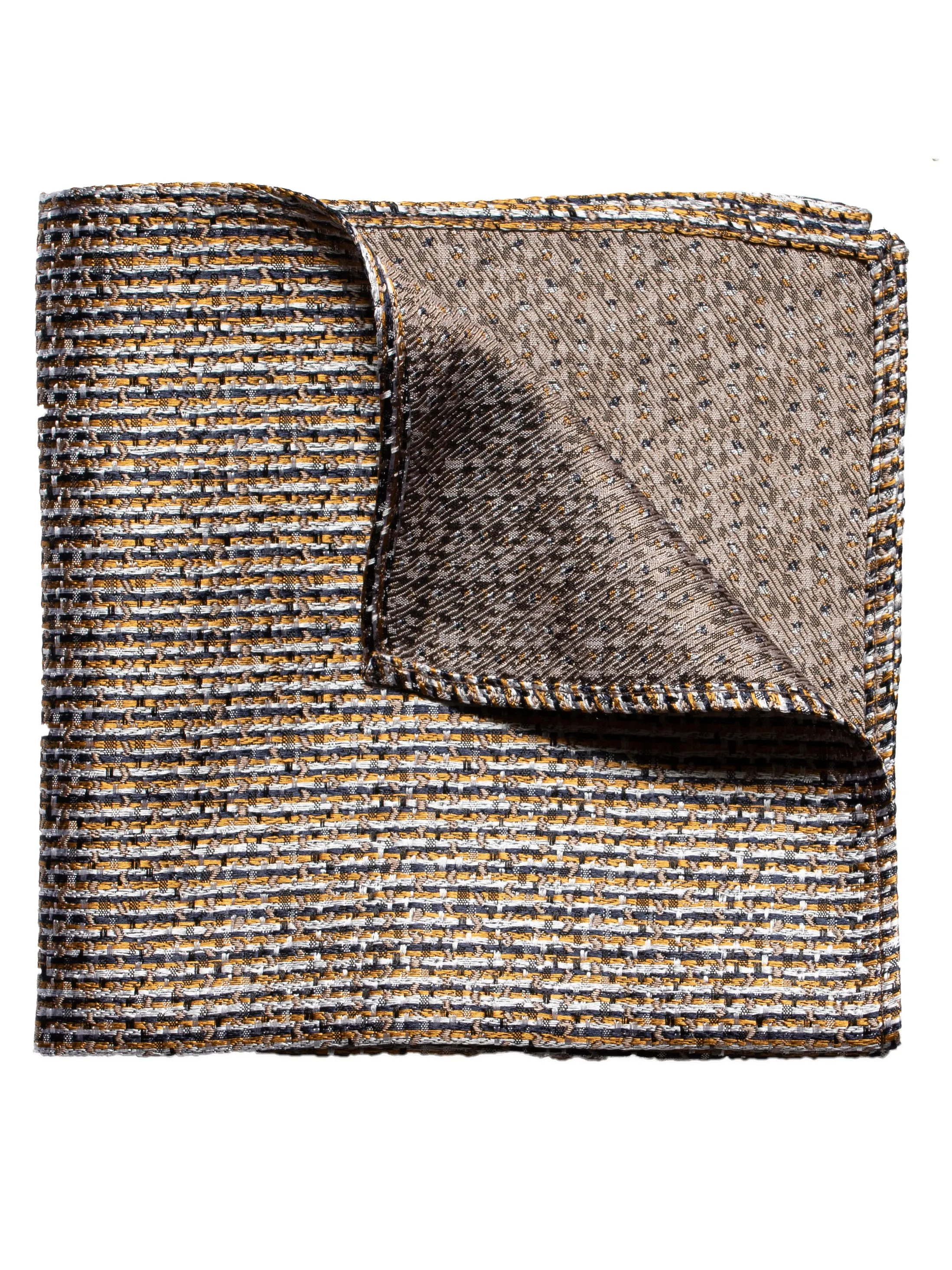 Champagne Gold Textured Pocket Square