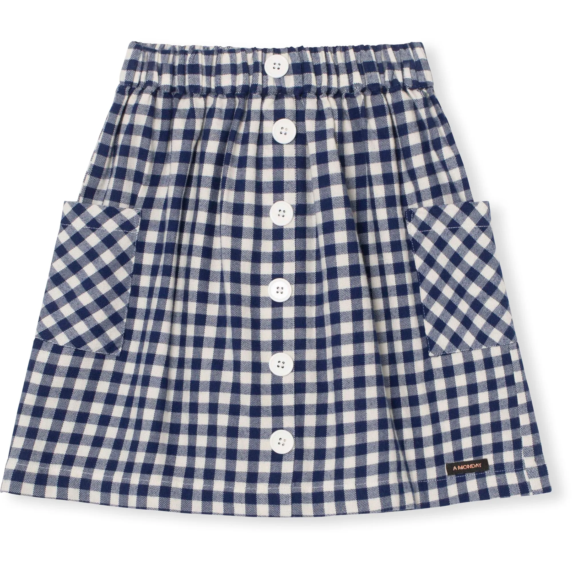 Chiara Skirt in Estate Blue Check