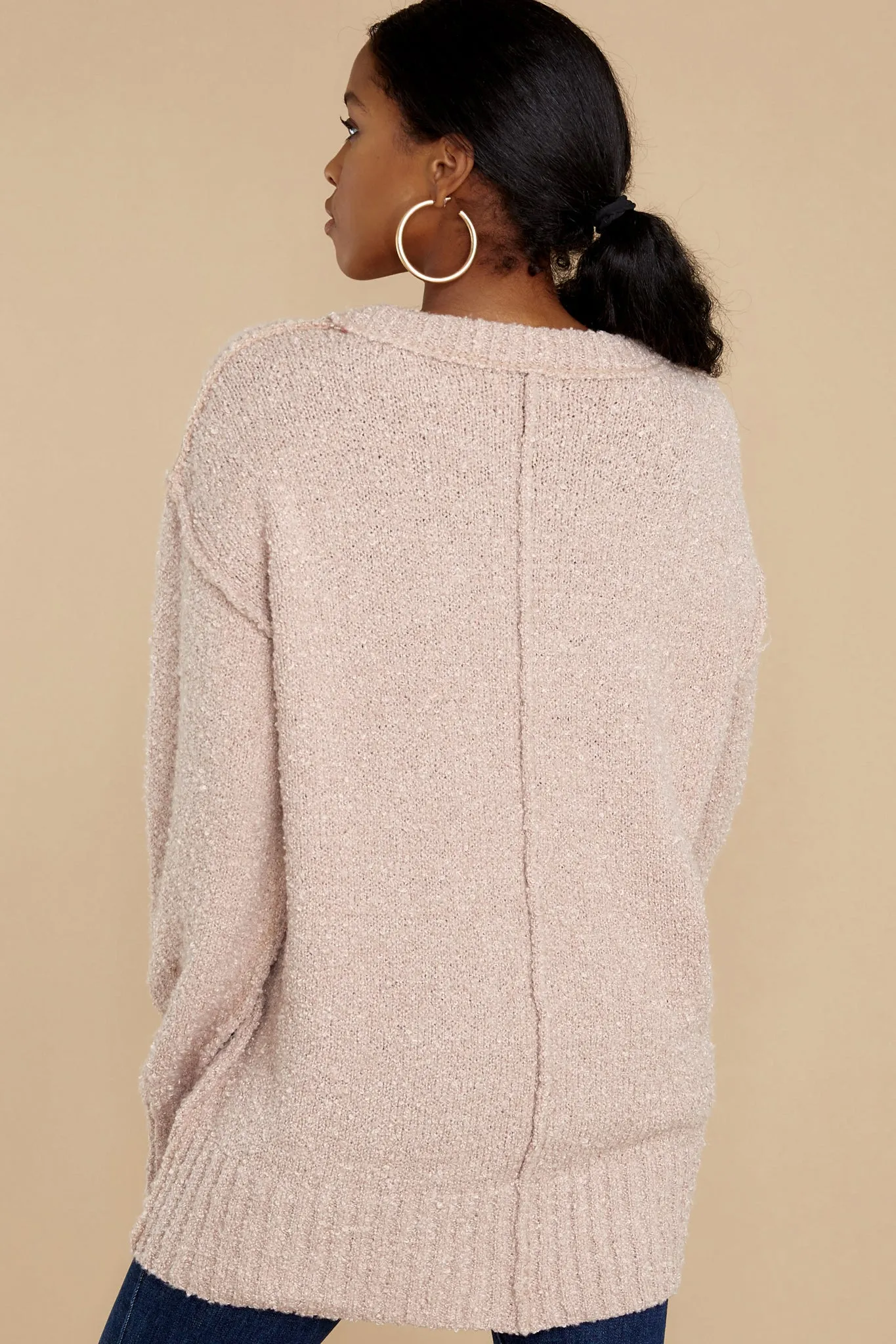 Cozy And Warm Taupe Sweater