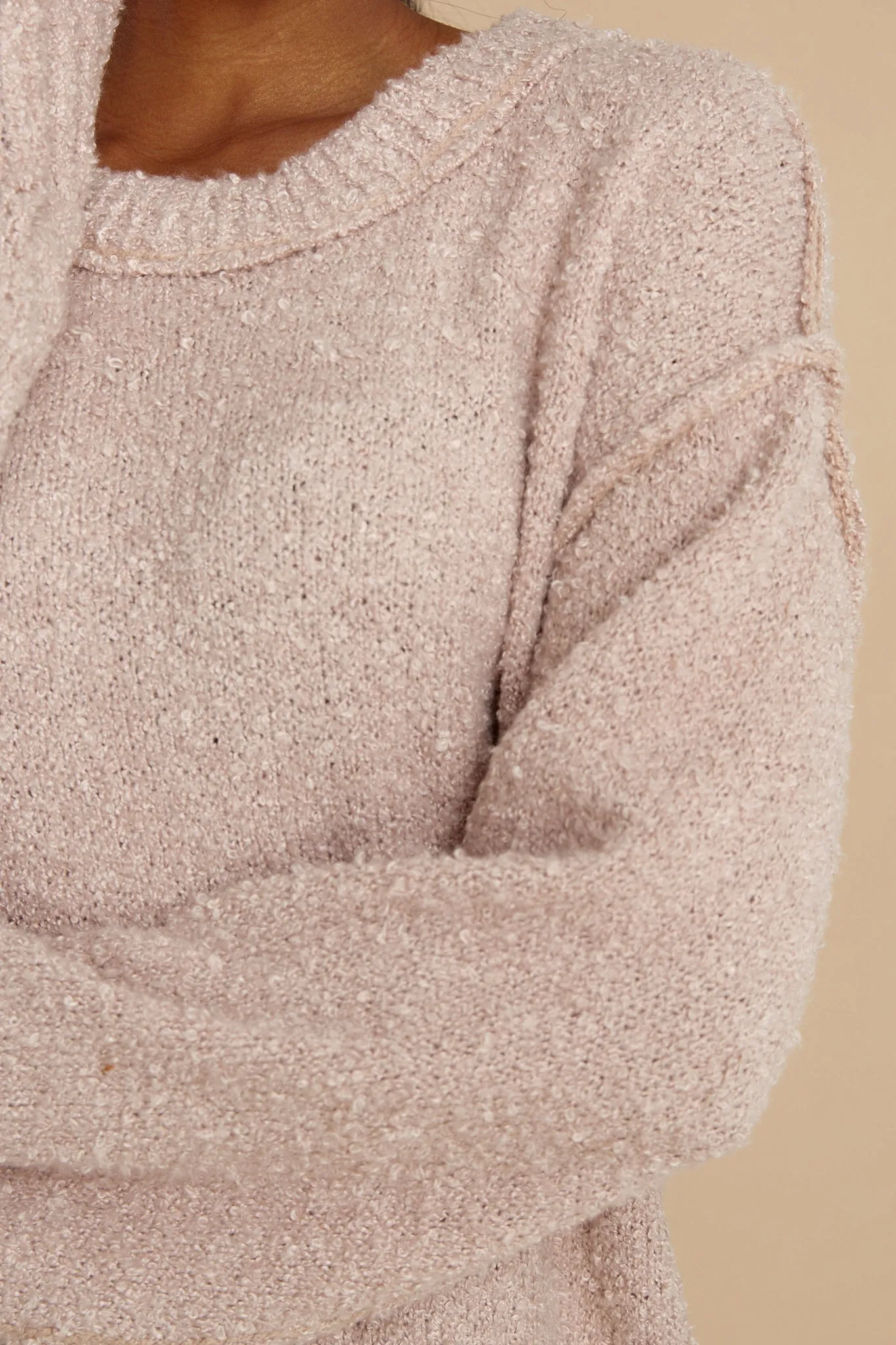 Cozy And Warm Taupe Sweater