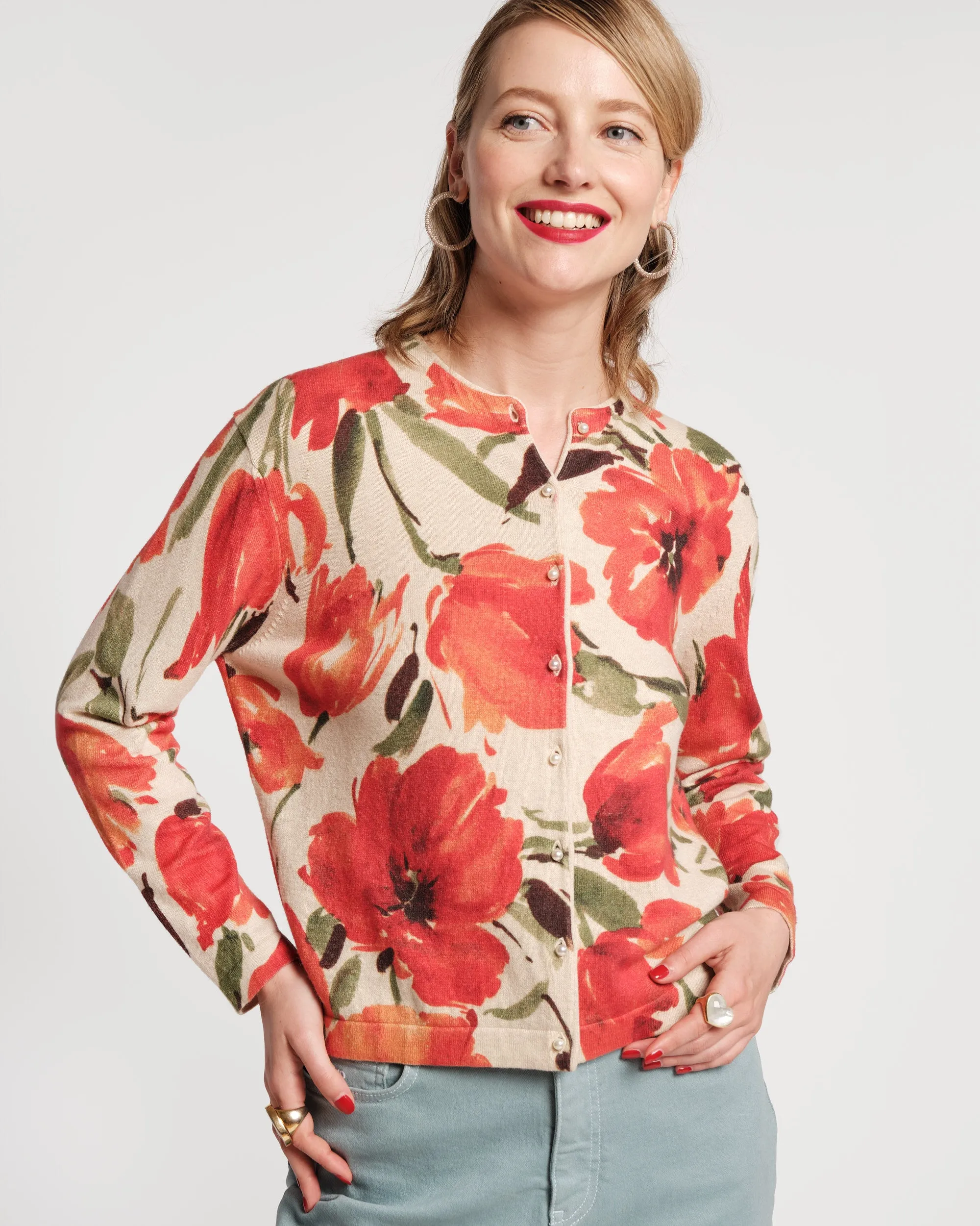 Darling Cardigan French Tulip