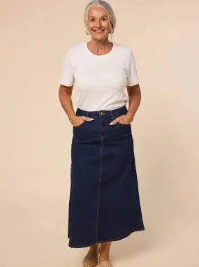 Denim A-Line Skirt