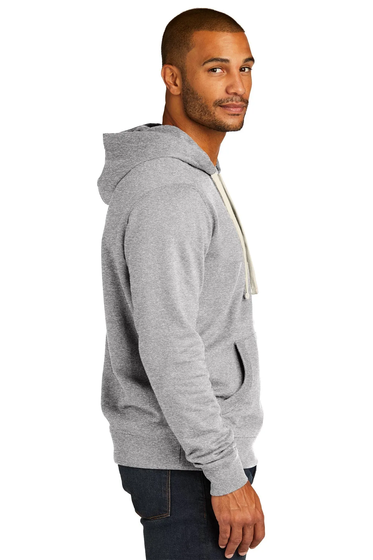 District Re-Fleece Hoodies, Light Heather Grey